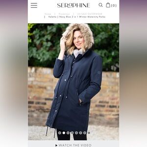Seraphine Jackets Coats Seraphine Valletta Navy Blue In